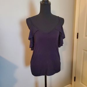 Venus Flutter Sleeve tank top Navy Small